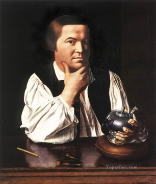  paul Lienzo - Paul Revere colonial Nueva Inglaterra Retrato John Singleton Copley